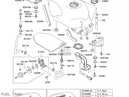 FUEL TANK - ZX600E10 NINJA ZX6 2002 USA CALIFORNIA CANADA
