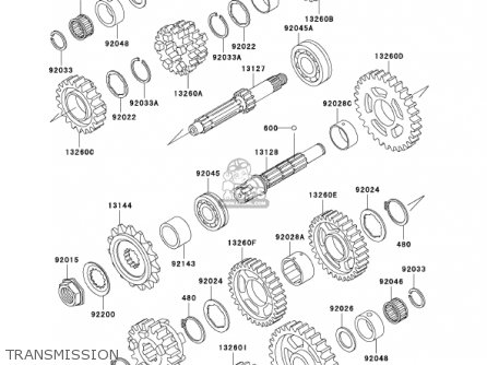 TRANSMISSION - ZX600E10 NINJA ZX6 2002 USA CALIFORNIA CANADA