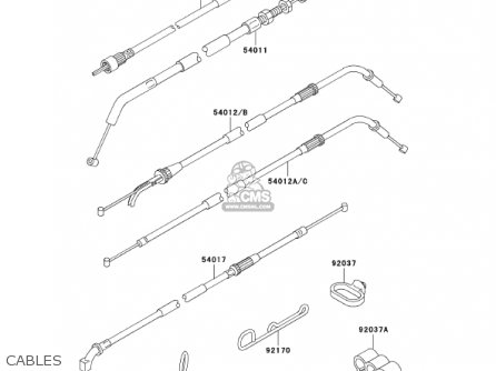 CABLES - ZX600E10 NINJA ZX6 2002 USA CALIFORNIA CANADA