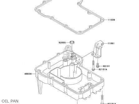 OIL PAN - ZX600E10 NINJA ZX6 2002 USA CALIFORNIA CANADA