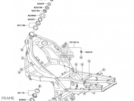 FRAME - ZX600E10 NINJA ZX6 2002 USA CALIFORNIA CANADA