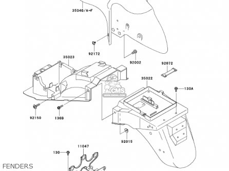 FENDERS - ZX600E10 NINJA ZX6 2002 USA CALIFORNIA CANADA