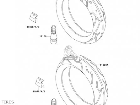 TIRES - ZX600E10 NINJA ZX6 2002 USA CALIFORNIA CANADA