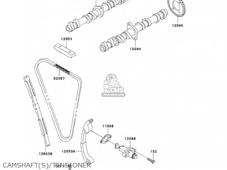 CAMSHAFT(S)/TENSIONER - ZX600E10 NINJA ZX6 2002 USA CALIFORNIA CANADA