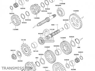 TRANSMISSION - ZX600E11 ZZR600 2003 USA CALIFORNIA CANADA
