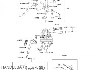 HANDLEBAR (E10-E12) - ZX600E11 ZZR600 2003 USA CALIFORNIA CANADA