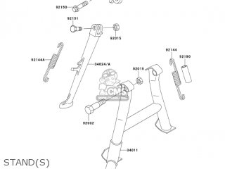 STAND(S) - ZX600E11 ZZR600 2003 USA CALIFORNIA CANADA
