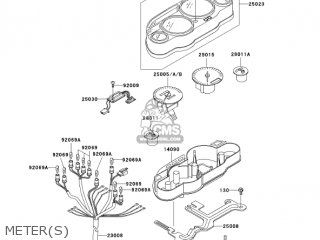 METER(S) - ZX600E11 ZZR600 2003 USA CALIFORNIA CANADA