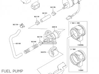 FUEL PUMP - ZX600E11 ZZR600 2003 USA CALIFORNIA CANADA