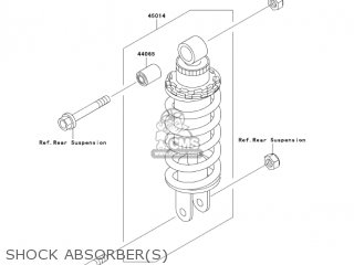 SHOCK ABSORBER(S) - ZX600E11 ZZR600 2003 USA CALIFORNIA CANADA