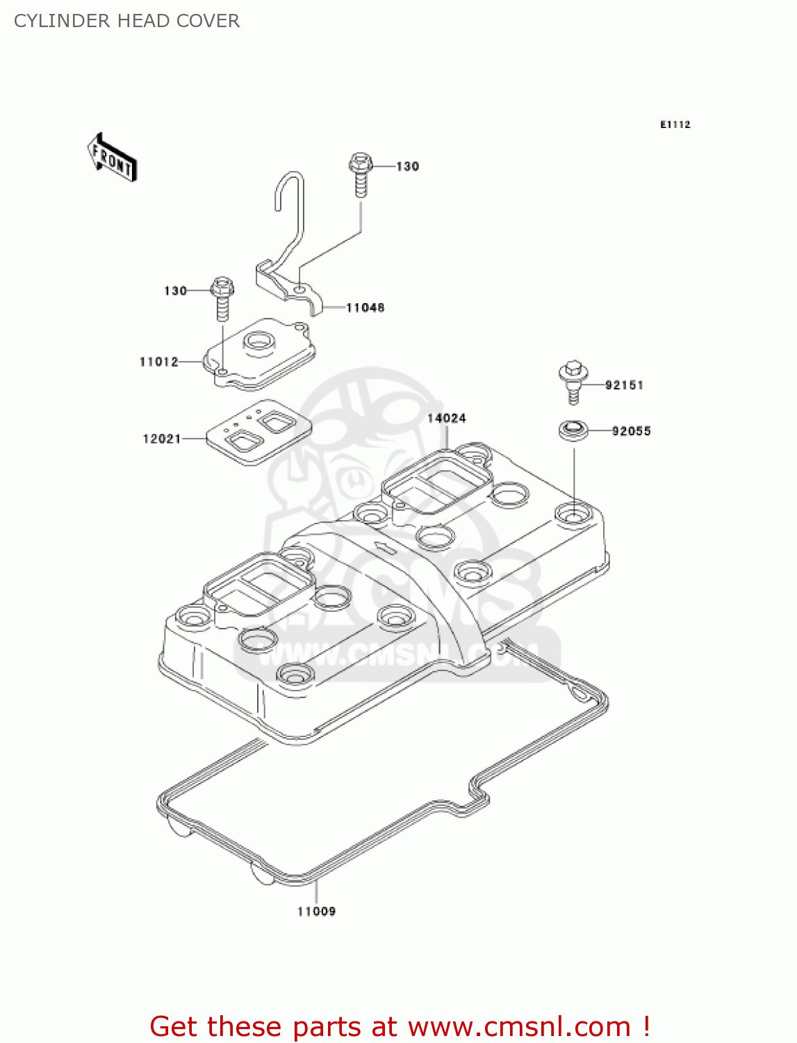 CYLINDER HEAD COVER ZX600E12 ZZR600 2004 USA CALIFORNIA CANADA