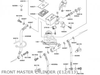 FRONT MASTER CYLINDER (E12/E13) - ZX600E12 ZZR600 2004 USA CALIFORNIA CANADA