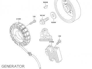 GENERATOR - ZX600E12 ZZR600 2004 USA CALIFORNIA CANADA