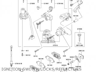 IGNITION SWITCH/LOCKS/REFLECTORS - ZX600E12 ZZR600 2004 USA CALIFORNIA CANADA