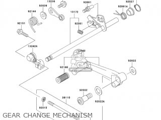 GEAR CHANGE MECHANISM - ZX600E12 ZZR600 2004 USA CALIFORNIA CANADA