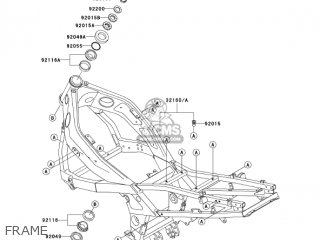 FRAME - ZX600E12 ZZR600 2004 USA CALIFORNIA CANADA