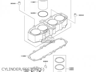 CYLINDER/PISTON(S) - ZX600E12 ZZR600 2004 USA CALIFORNIA CANADA