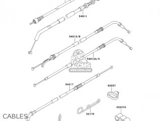 CABLES - ZX600E12 ZZR600 2004 USA CALIFORNIA CANADA