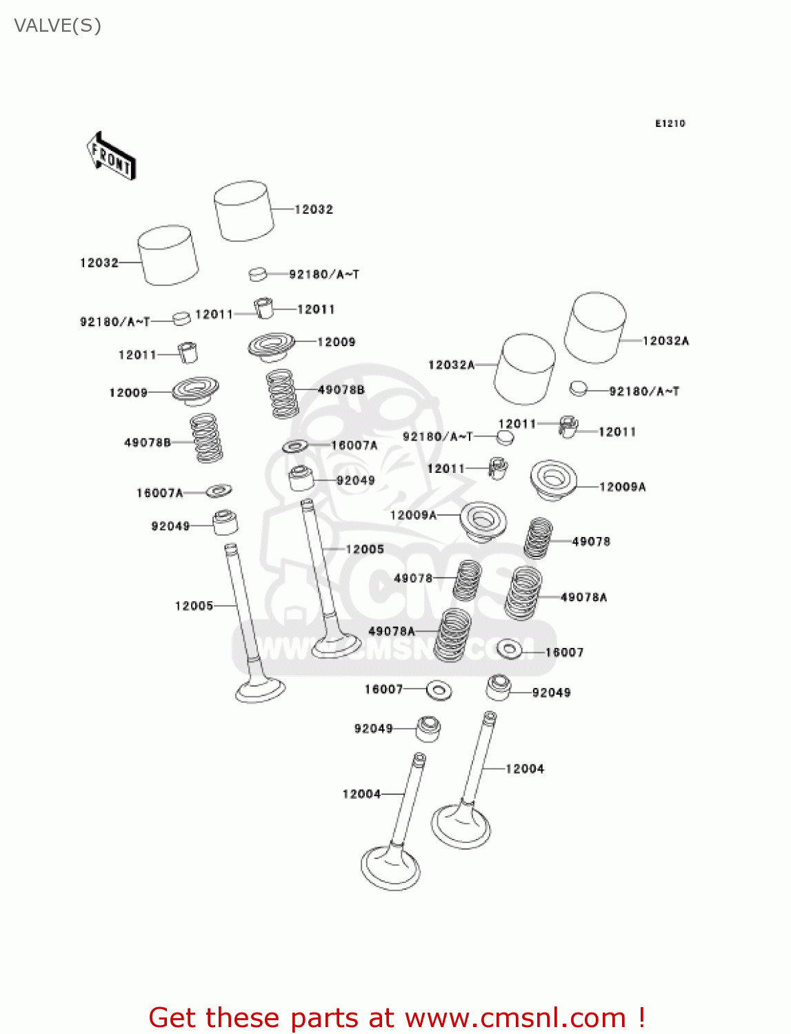 VALVE(S) ZX600E13 CANADA 2005