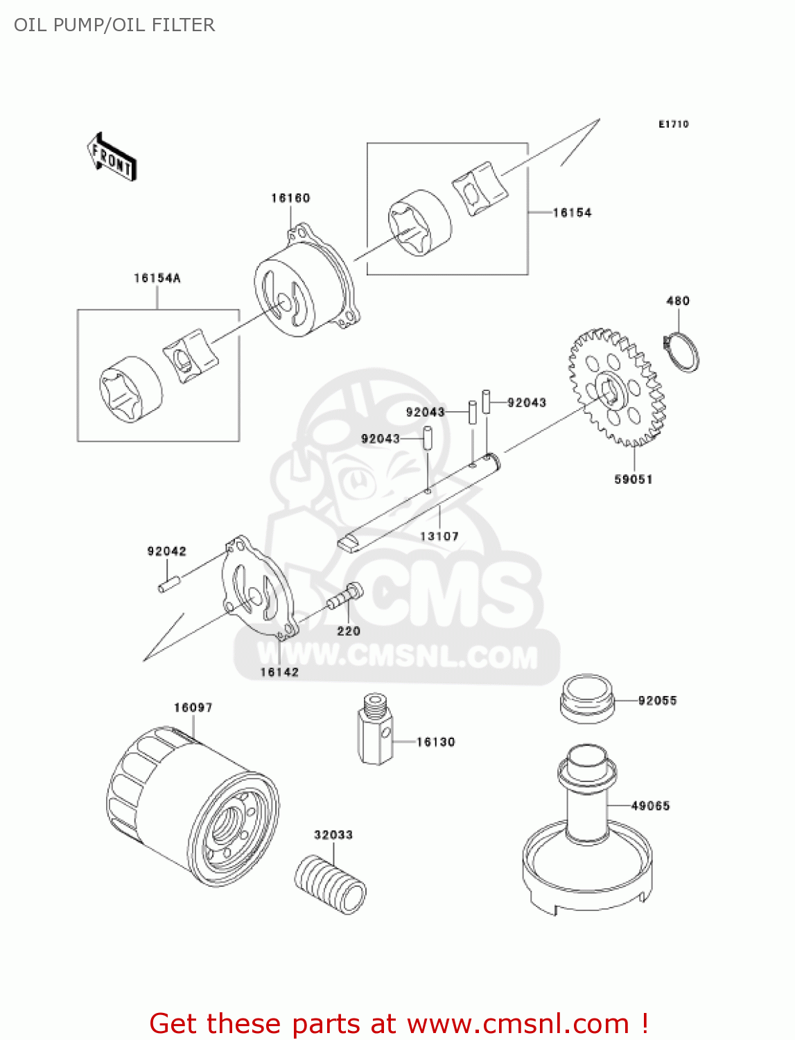 OIL PUMP/OIL FILTER ZX600E13 CANADA 2005