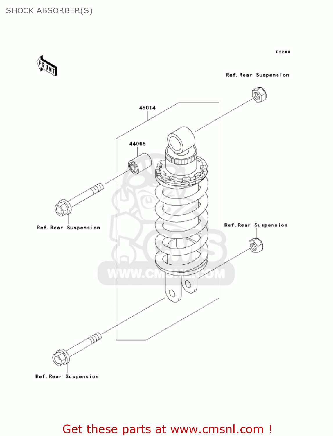SHOCK ABSORBER(S) ZX600E13 CANADA 2005
