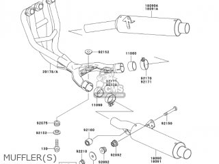 MUFFLER(S) - ZX600E13 CANADA 2005