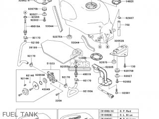 FUEL TANK - ZX600E13 CANADA 2005