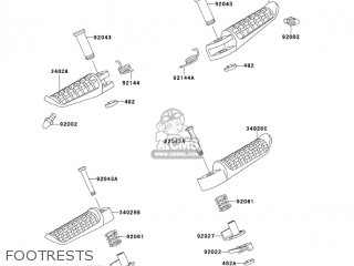 FOOTRESTS - ZX600E13 CANADA 2005