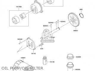 OIL PUMP/OIL FILTER - ZX600E13 CANADA 2005