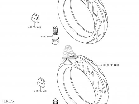 TIRES - ZX600E2 NINJA ZX6 1994 USA CALIFORNIA CANADA