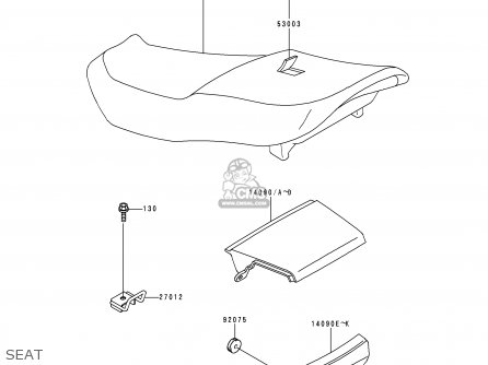 SEAT - ZX600E3 NINJA ZX6 1995 USA CALIFORNIA CANADA