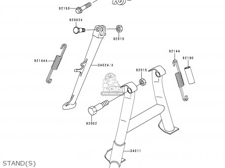 STAND(S) - ZX600E4 NINJA ZX6 1996 USA CALIFORNIA CANADA