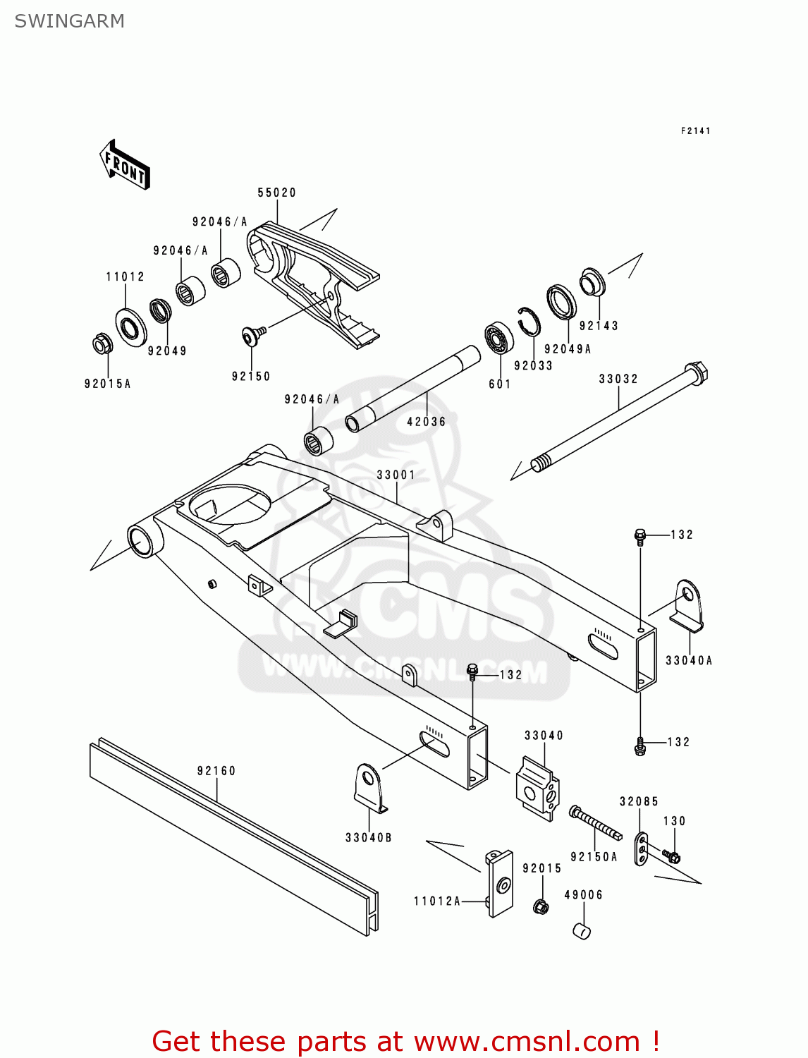 SWINGARM ZX600E4 ZZR600 1996 EUROPE UK FR NL FG SP