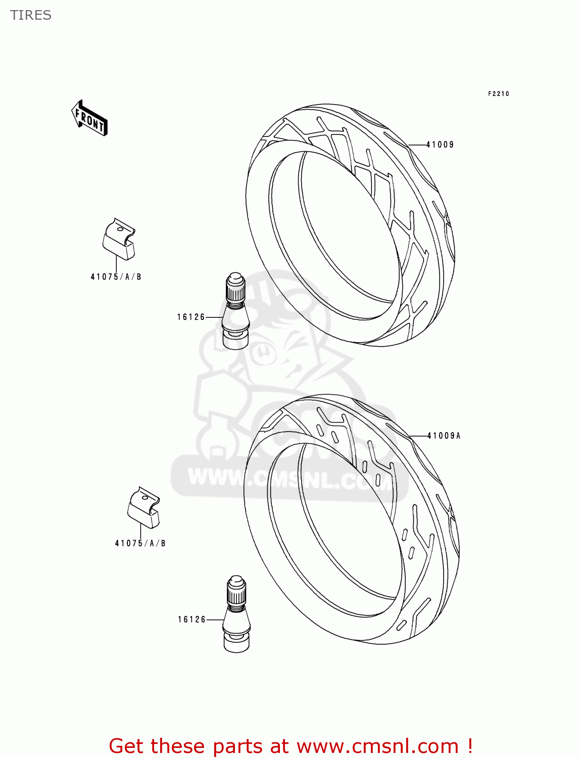 TIRES ZX600E4 ZZR600 1996 EUROPE UK FR NL FG SP