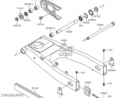 SWINGARM - ZX600E4 ZZR600 1996 EUROPE UK FR NL FG SP