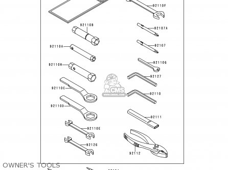OWNER'S TOOLS - ZX600E4 ZZR600 1996 EUROPE UK FR NL FG SP