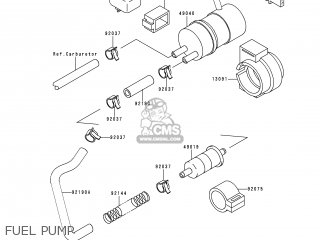 FUEL PUMP - ZX600E5 ZZR600 1997 EUROPE UK FR NL FG GR IT NR ST