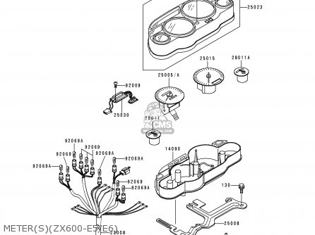 METER(S)(ZX600-E5/E6) - ZX600E6 ZZR600 1998 EUROPE UK FR NL FG GR IT NR ST