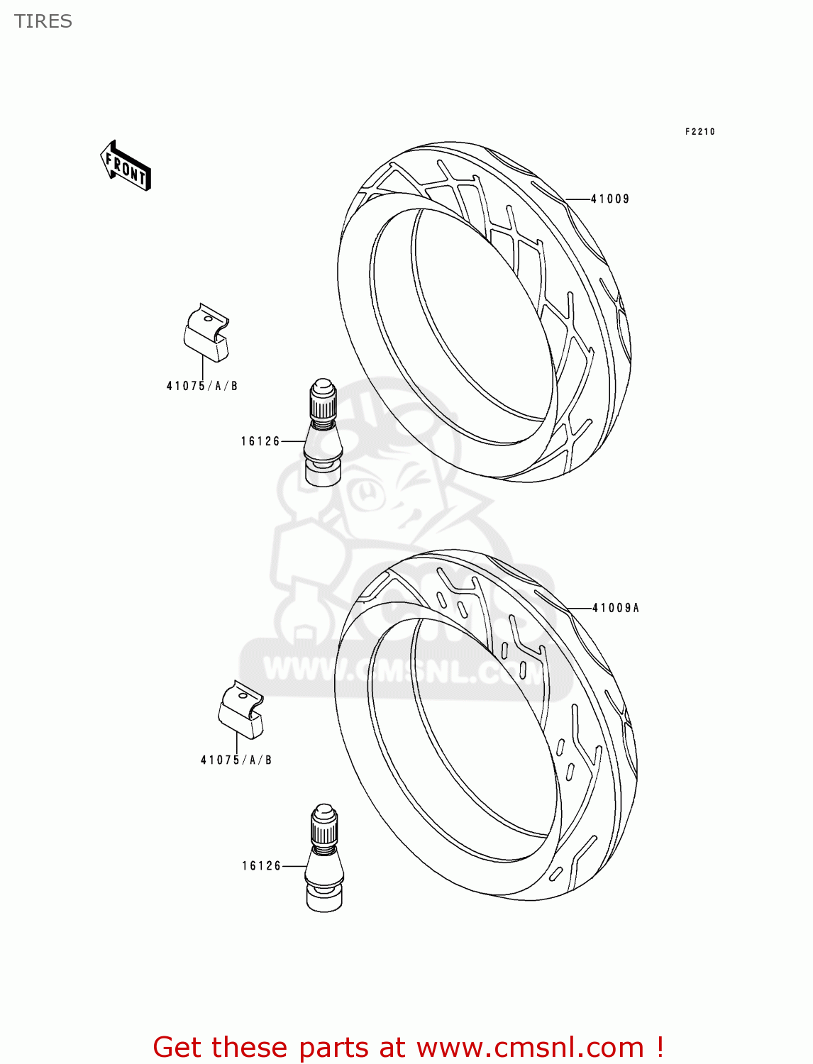 TIRES ZX600E7 NINJA ZX6R 1999 USA CALIFORNIA CANADA