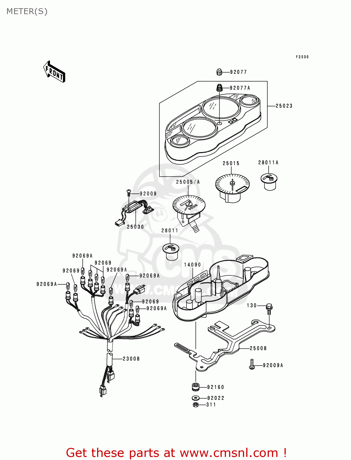 METER(S) ZX600E7 ZZR600 1999 EUROPE UK FR NL FG GR IT NR SD