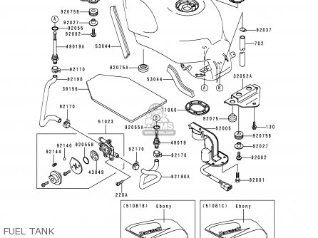FUEL TANK - ZX600E7 ZZR600 1999 EUROPE UK FR NL FG GR IT NR SD