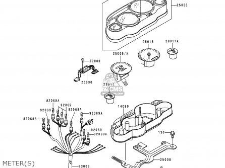 METER(S) - ZX600E7 ZZR600 1999 EUROPE UK FR NL FG GR IT NR SD