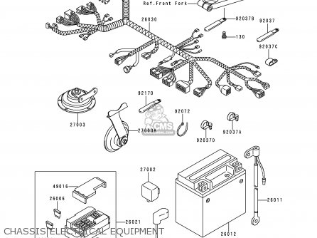 CHASSIS ELECTRICAL EQUIPMENT - ZX600E7 ZZR600 1999 EUROPE UK FR NL FG GR IT NR SD