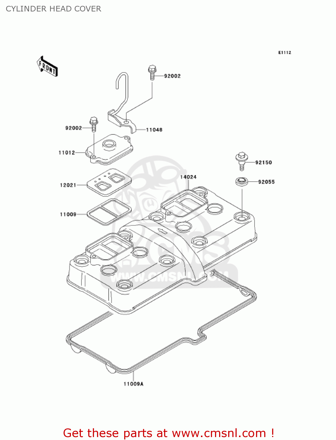 CYLINDER HEAD COVER ZX600E8 NINJA ZX6 2000 USA CALIFORNIA CANADA