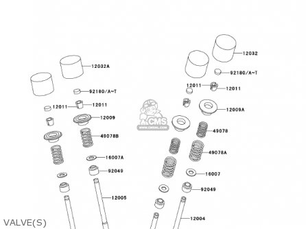 VALVE(S) - ZX600E8 NINJA ZX6 2000 USA CALIFORNIA CANADA