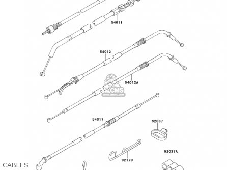 CABLES - ZX600E8 NINJA ZX6 2000 USA CALIFORNIA CANADA