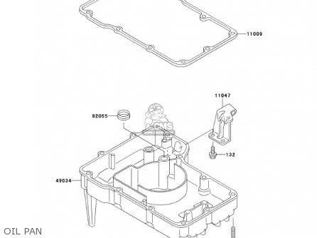 OIL PAN - ZX600E8 NINJA ZX6 2000 USA CALIFORNIA CANADA