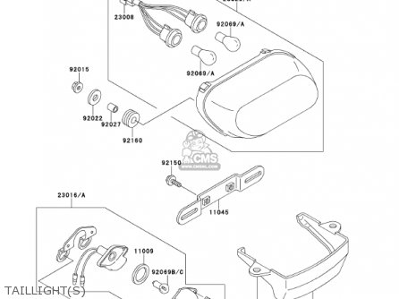 TAILLIGHT(S) - ZX600E8 NINJA ZX6 2000 USA CALIFORNIA CANADA