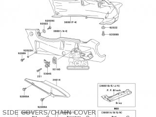 Kawasaki ZX600E9 NINJA ZX6 2001 USA CALIFORNIA CANADA parts lists