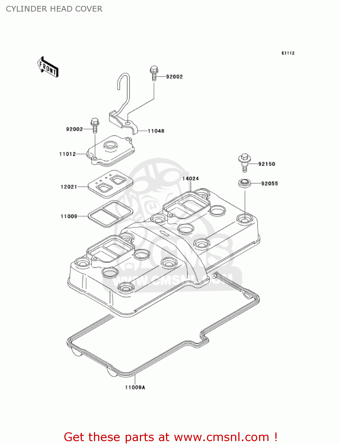 CYLINDER HEAD COVER ZX600E9 NINJA ZX6 2001 USA CALIFORNIA CANADA
